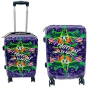 Wholesale - Frida Kahlo Travel Luggages Set (2pc set: 20" + 26") - Purple/Green C/P 1